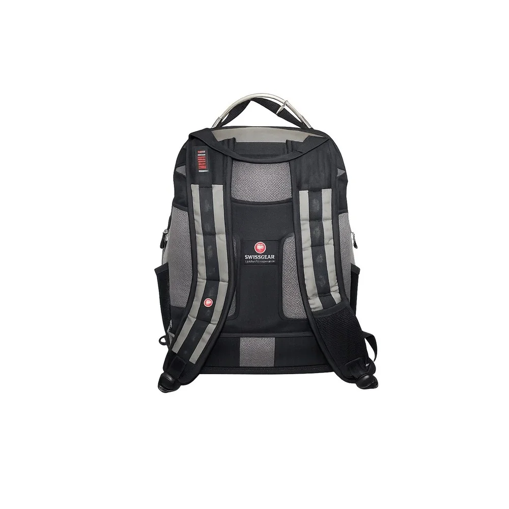 Wenger Swiss Gear Pegasus 17" Laptop Computer Backpack Black/Gray - Picture 2 of 7